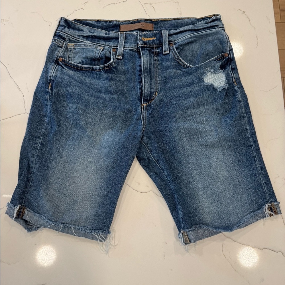 Joe’s Jeans Men's Blue Distressed Denim Shorts